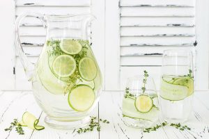 Salad cress in water