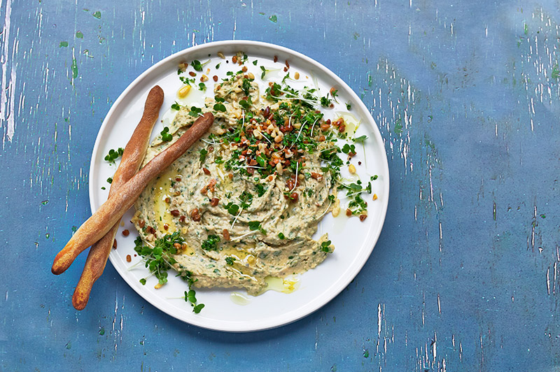Salad Cress Houmous